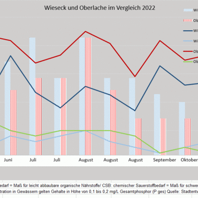 Wieseck und Oberlache im Vergleich 2022