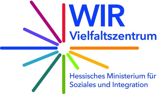WIR-Logo mit Unterschrift Hessisches Ministerium fr Soziales und Integration